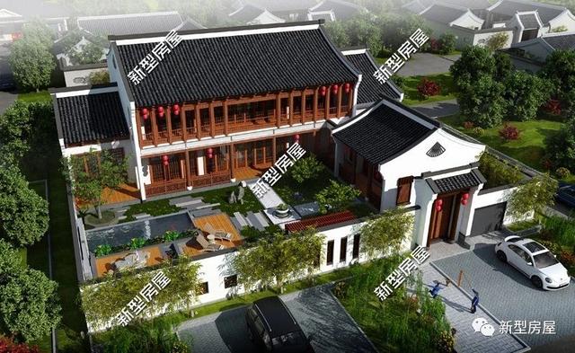 7套中式别墅设计图，还你中国风。