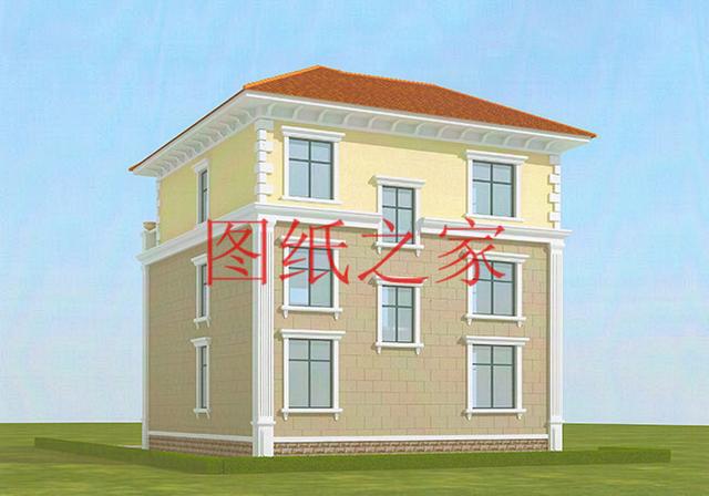 100平米的三层别墅设计图，小户型适应性强，不受宅基地影响！