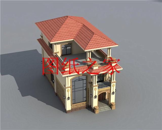 大众喜爱的三层别墅设计图，120平米，喜欢就带回家建造吧！