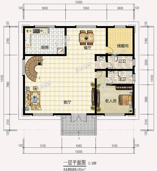 新中式别墅设计图，富贵大气，注重东方文化传统，能带来高品味的家居格调