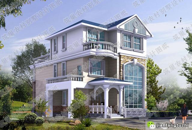 三层别墅设计图建成效果对比，挑选适合的图纸是房屋完美建造的基础