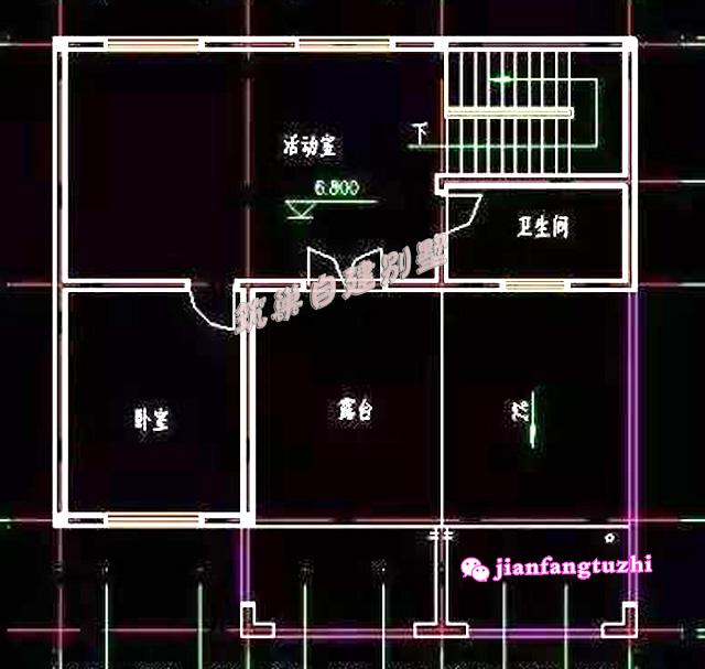 11x9米带车库农村三层简洁自建房全套设计图