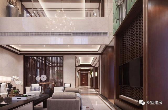 推荐一款十分亮眼的新中式四合院别墅设计图，黛瓦白墙，有种意境美