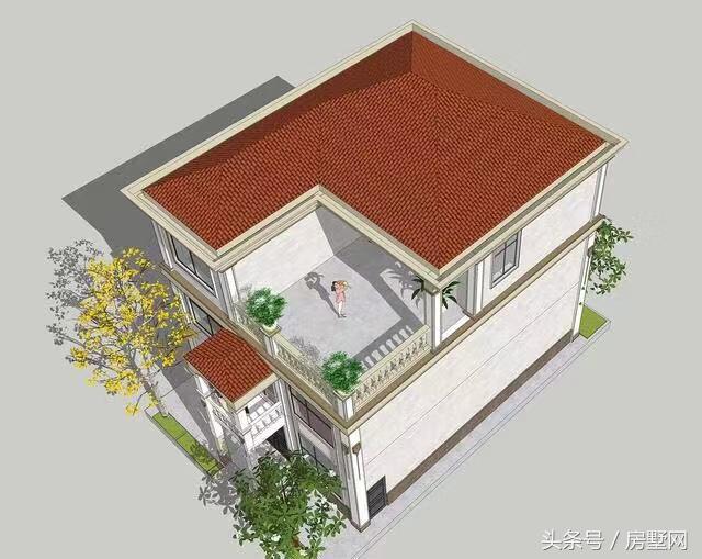 三层简欧别墅设计图，打造清新干净舒适的家