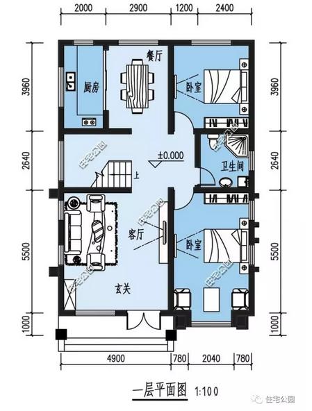 8款开间9米别墅设计图,造价经济,只要20万就够了_盖房