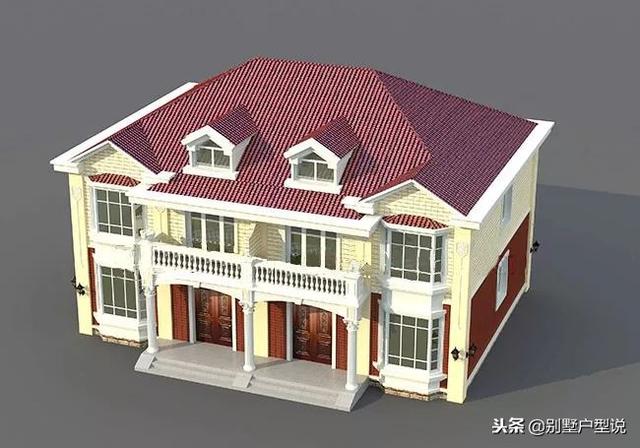 16×11米农村二层双拼别墅设计图，功能分区合理