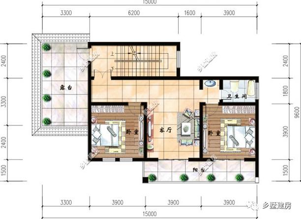 花25万就能就成建成一套二层别墅设计图，建出来的效果比效果图还漂亮！
