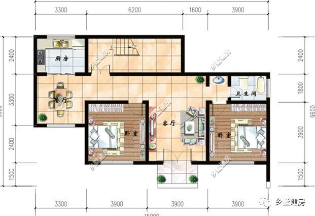 花25万就能就成建成一套二层别墅设计图，建出来的效果比效果图还漂亮！