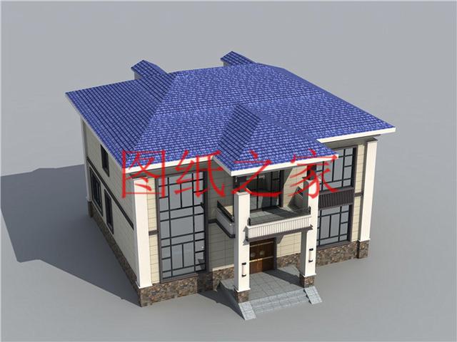 简约美观、经济实用的二层别墅设计图，非常符合您建房的实际需要！