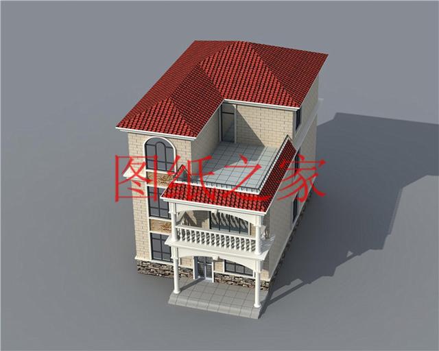110平米的三层别墅，9X13米左右造价30万，简单又实用！