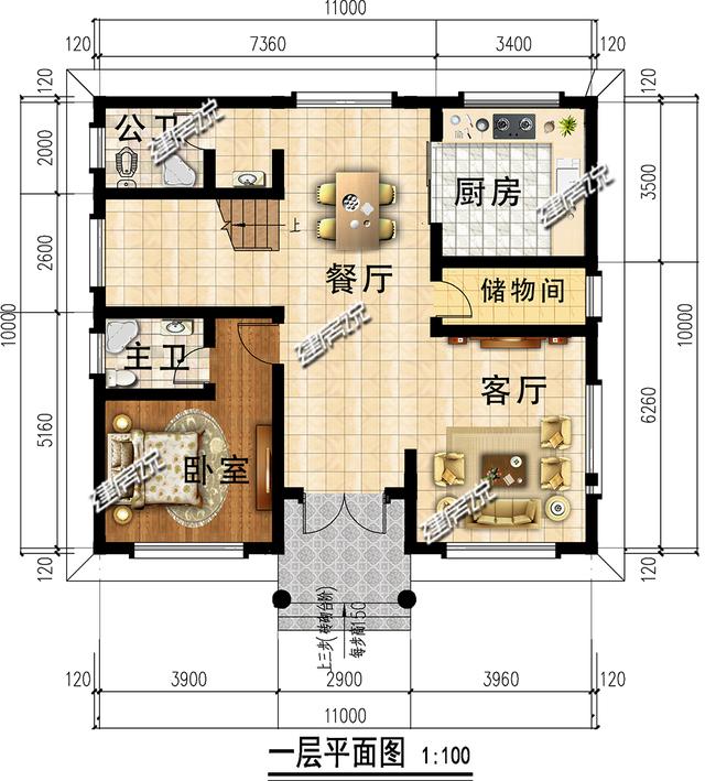 外型超美的二层小别墅设计图，占地113平造价只需30万，难怪这么受欢迎