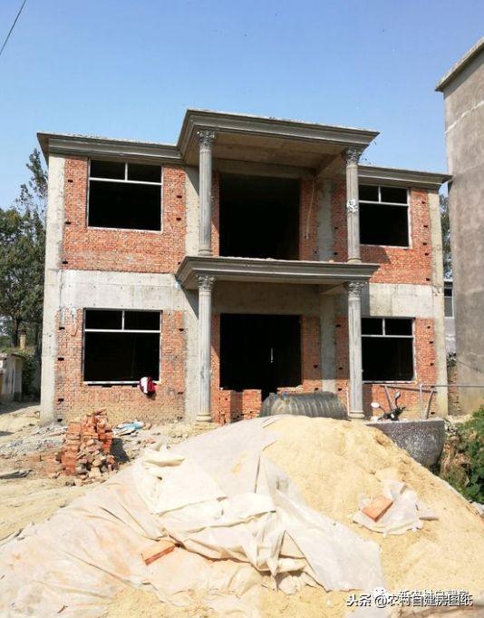 安徽农村砖混结构二层别墅，主体造价18万，内附详细材料价格表