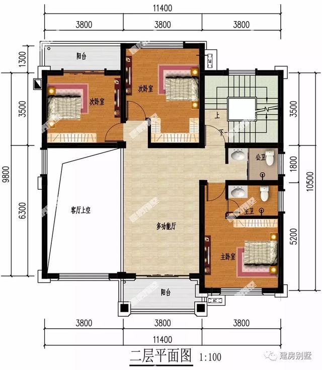 两套三层别墅设计图，面宽11.4米布局个顶个的好，极受欢迎