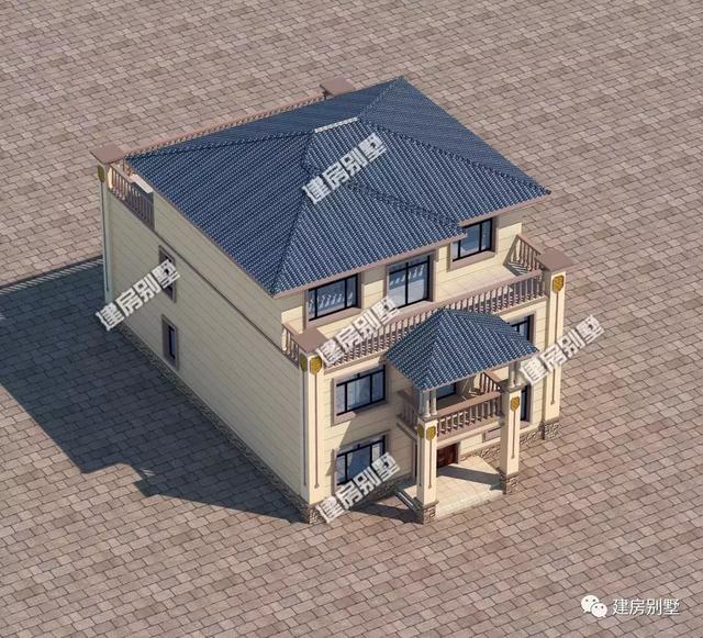 10×14.8米三层别墅设计，一辈子建一栋，我们不能将就