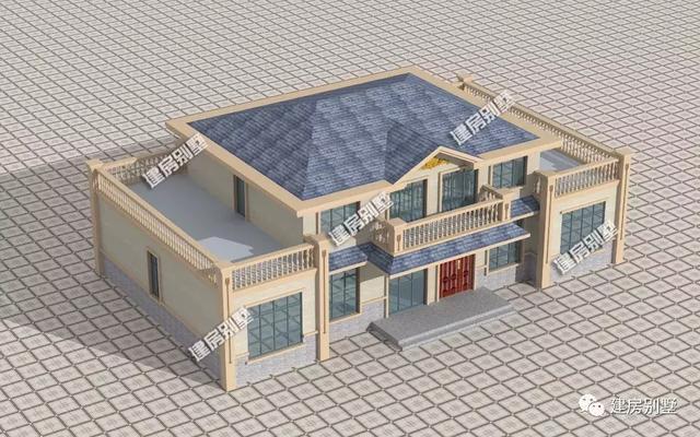 19×11米二层农村别墅设计图纸，户型大气，老家的房子就该这样建