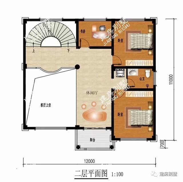 两套三层自建房设计图，都带独立厨房，第一套平屋顶，漂亮又省钱