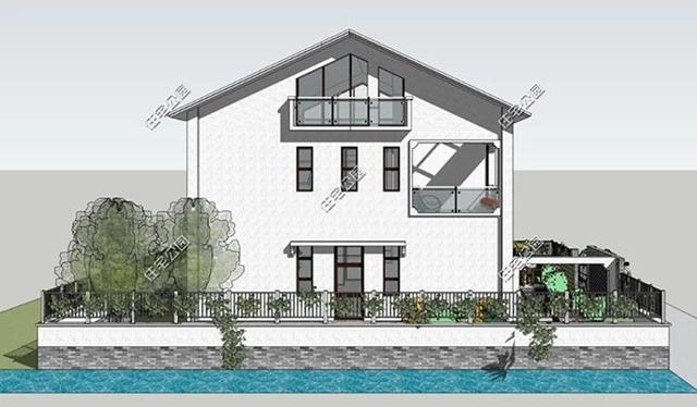 三层中式养老小别墅设计图，62万交给专业施工队，带施工图和效果图。