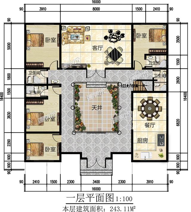 新款四合院设计图，盖栋中国最美四合院，生活快乐似神仙