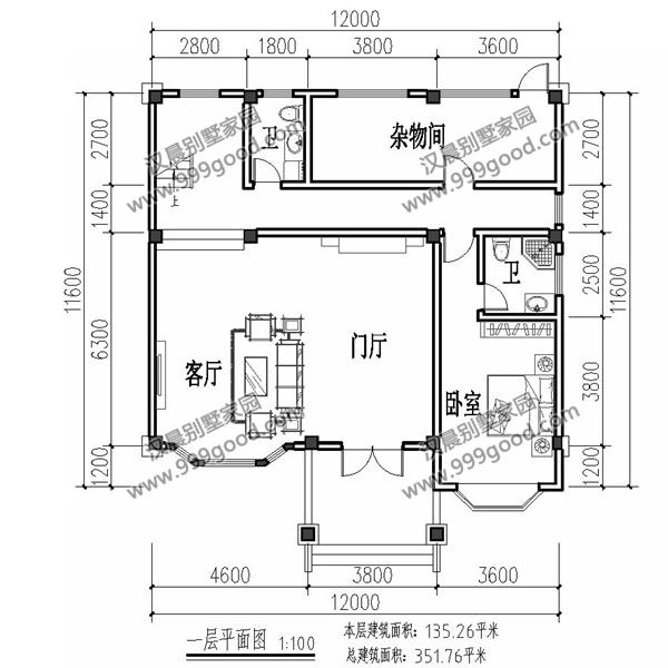 简欧别墅设计图，占地135平，复式挑空和健身房，谁更深得你心？