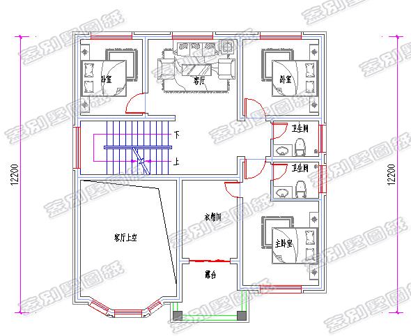 带车库+挑空客厅二层小别墅设计图，11×12米你的理想首选！