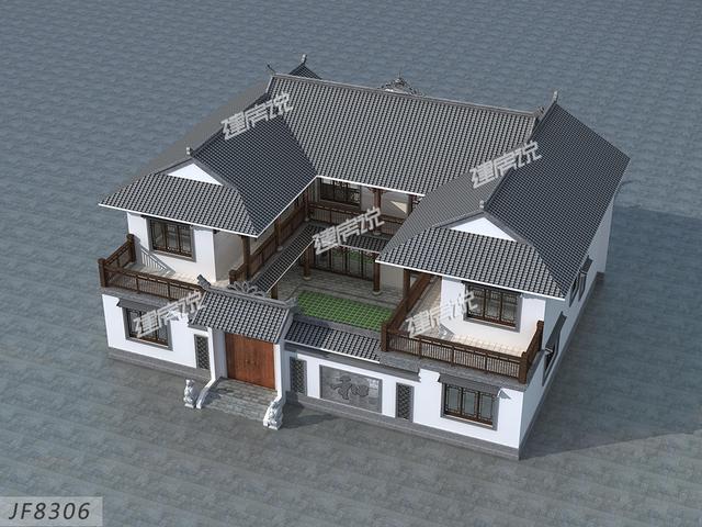 新款中式别墅设计图，中国最美的别墅，建栋在老家，人人夸你有本事