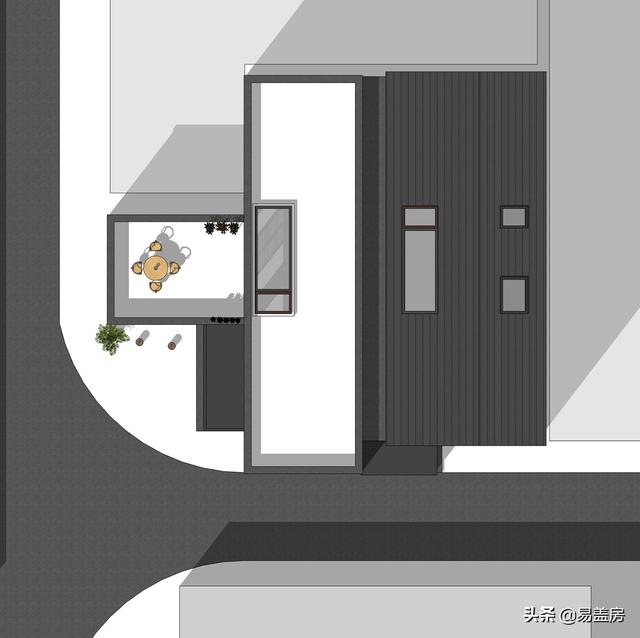 占地216平二层别墅设计图，一层超市二层自住 单独分区有储存空间和车库