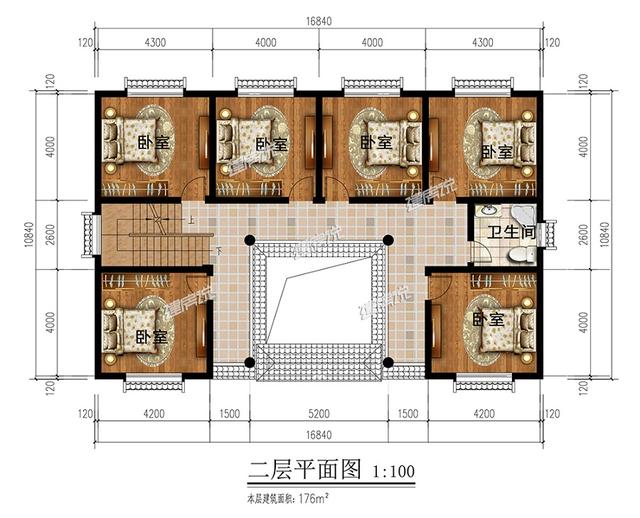 中式别墅设计图，能住4代人，建一栋肯定碾压全村房子