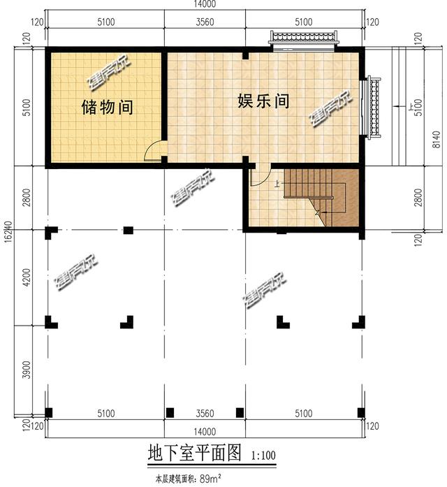 北京带地下室的四合院别墅设计图，外观大气豪华。