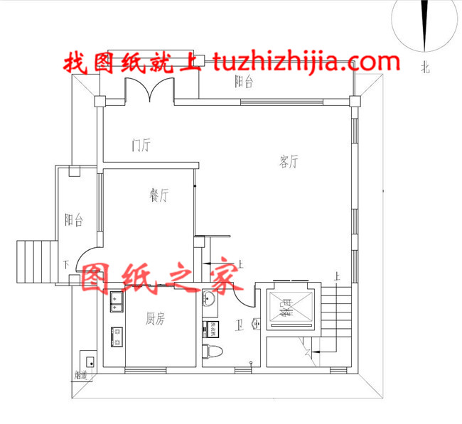 经典实用95平米农村自建四层小别墅，带电梯