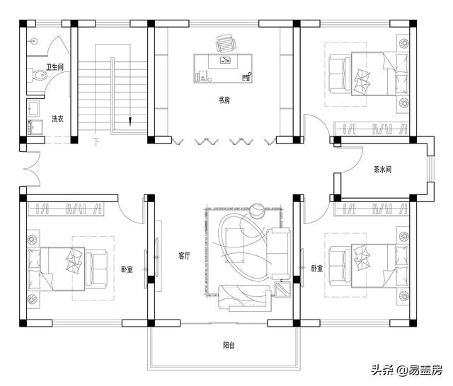 长沙2层欧式别墅设计图，宅基地小也不怕！小体量也有大空间