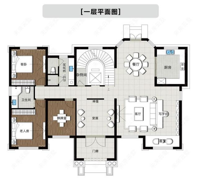 三层法式风格别墅设计图，200㎡十室四厅六卫，让你感受法式浪漫！