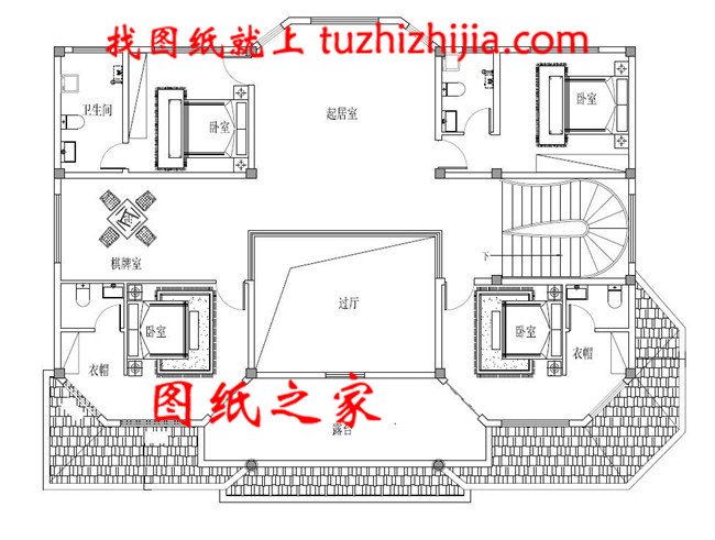 18X12米农村二层温馨小别墅设计图
