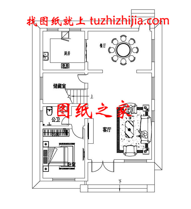 二层农村房屋设计图纸,带效果图和全套施工方案图