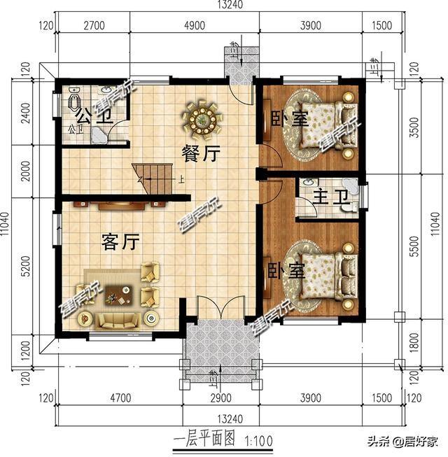 分享几款二层别墅设计图，选一款别墅建在老家，经济又实用