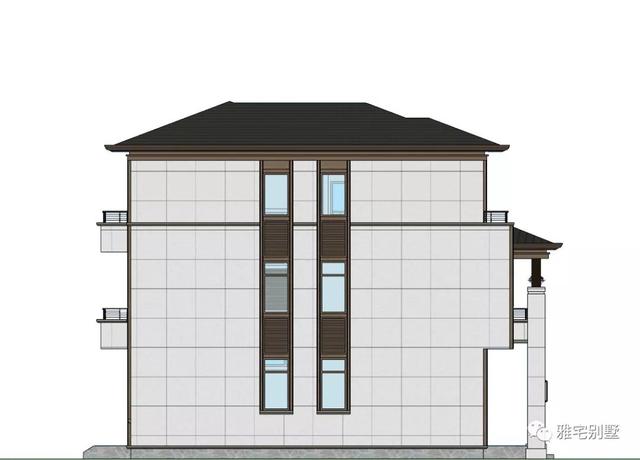 湖南常德刘先生三层新中式别墅设计图，10.8x12米，感恩母亲节