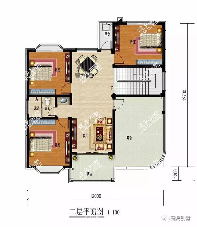 9款面宽12米的两层自建房户型设计图，20多万盖别墅，在老家建别墅，是一件让全家都开心受益的事。