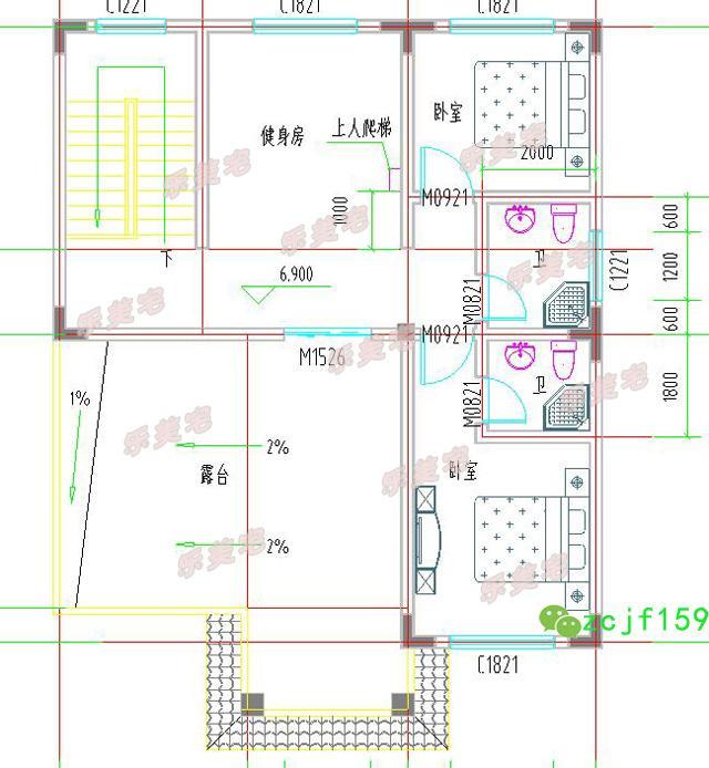 100平米左右农村三层别墅房屋住宅设计图，本户型外形清新简洁，内部的空间规划紧凑，简单易建