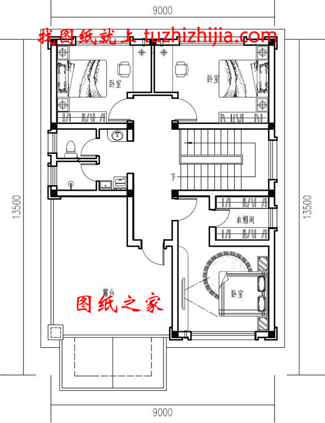 小户型现代新农村三层房屋设计建筑图及效果图