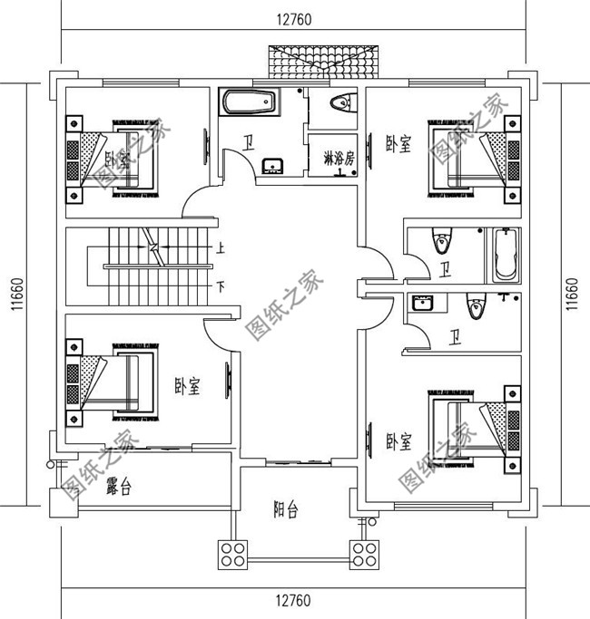 广东新农村四层房屋设计图纸,适合农村自建