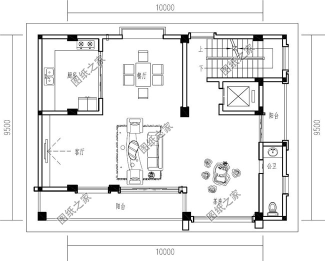 80平方米农村四层房屋设计图纸及效果图