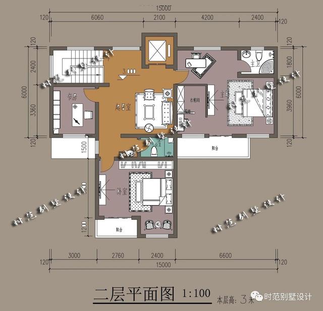 15x13米二层带庭院中式别墅设计，徽派中式典范外观