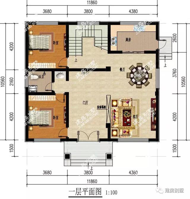 江西南北通透的2款三层新民居设计户型，自建房不后悔