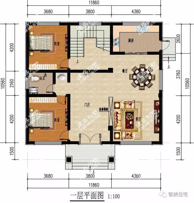 造价30-40万的欧式二层半别墅方案设计图，都是很流行的户型