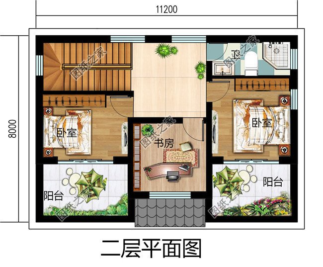 80平方米新农村二层房屋设计图纸，造价15万左右