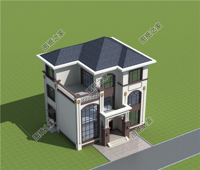 100平新农村三层复式房屋设计图纸