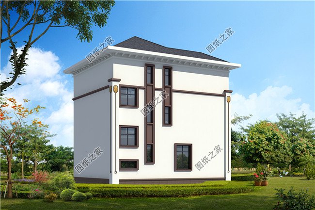 100平新农村三层复式房屋设计图纸