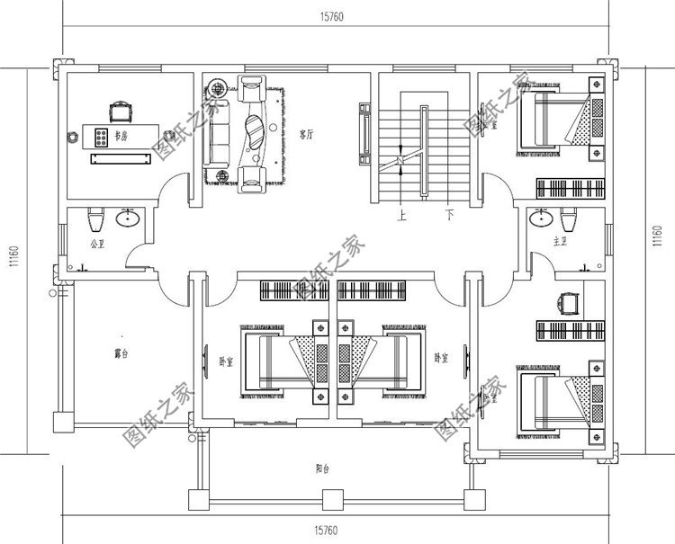 038米(含屋顶); 建筑结构:砖混结构; 主体造价:26万 设计功能