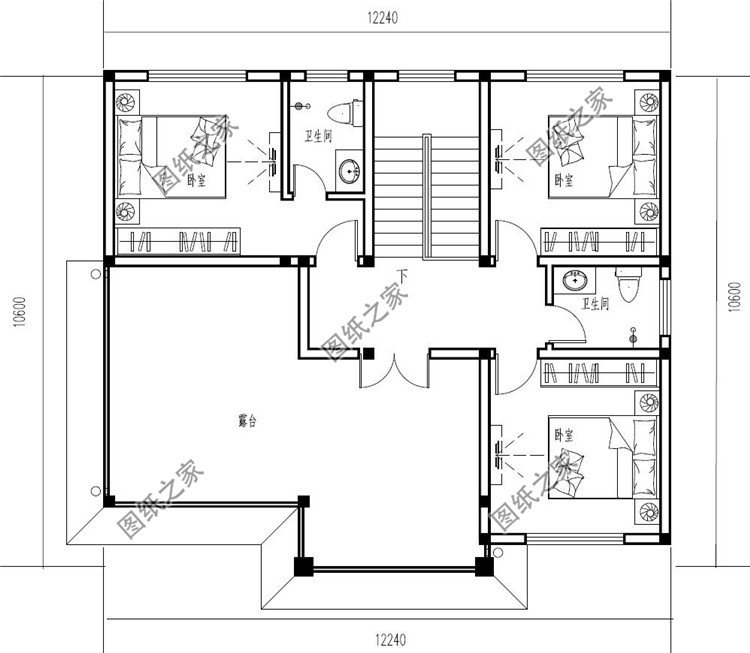 农村25万别墅款式二层自建房设计图,外观简约大气