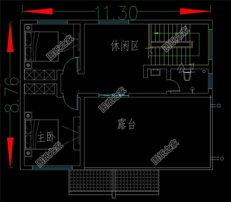 偏徽派风格民居三层农村住宅设计图,白墙黛瓦的古雅简洁