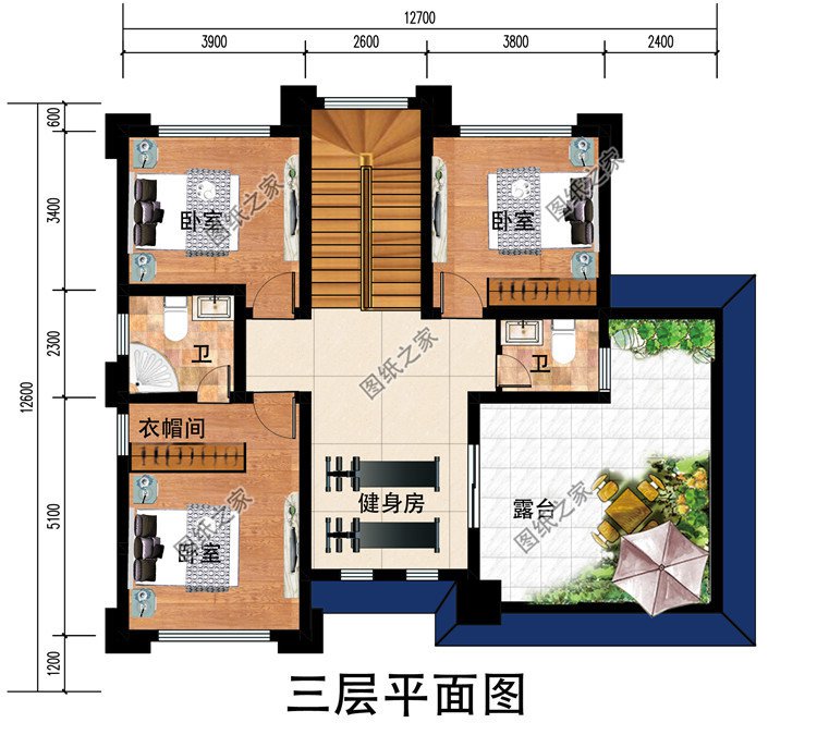 新中式复式三层别墅设计图纸，最美的新中式别墅